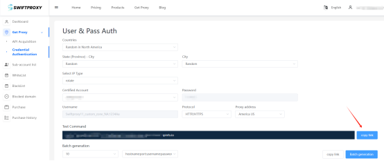 Swiftproxy dashboard