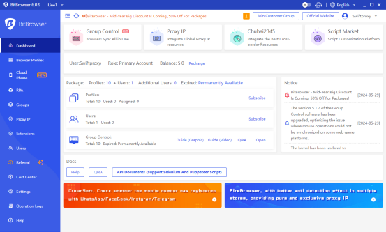 Bitbrowser profiles