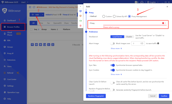 Proxy Management