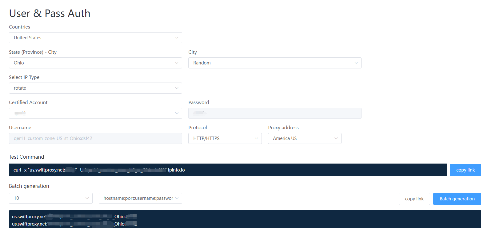 Swiftproxy port