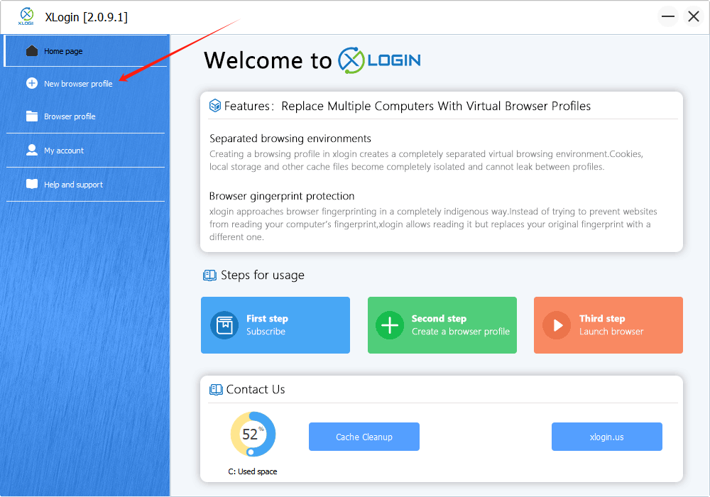 proxy setup in xlogin browser
